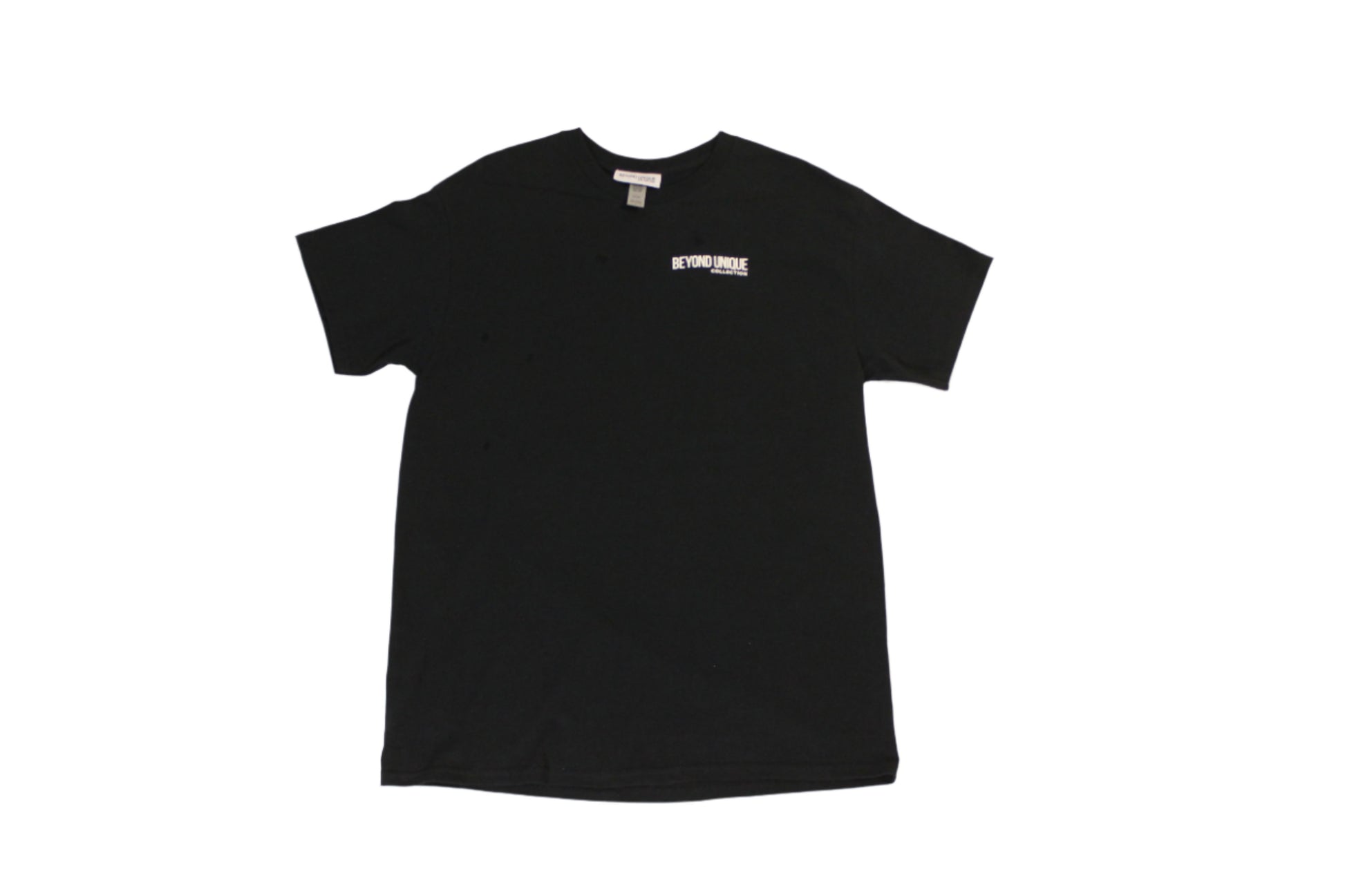 BLACK TEES w/ White Font Logo Short sleeve T-Shirt on SALE 