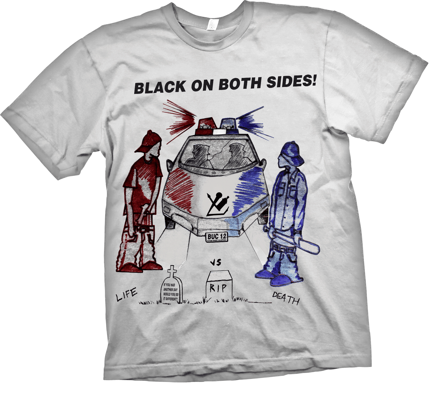 NEW "BLACK ON BOTH SIDES" SHORT SLEEVE T-SHIRT (LIMITED ADDITION)